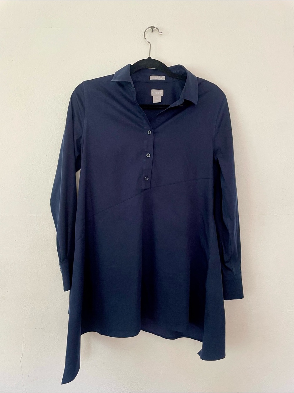 Chico’s Navy Tunic Shirt